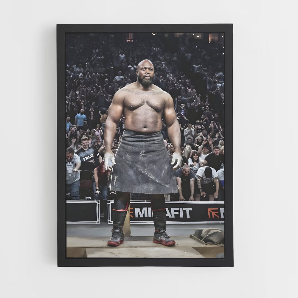 Poster Le Champion de Force – affiche Compétitions de gymnastique (vue 2)